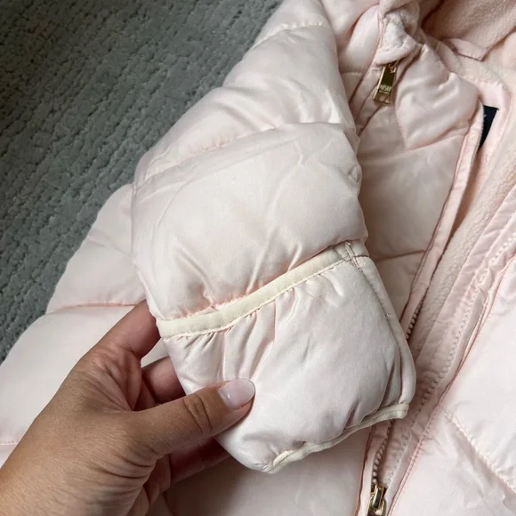 DKNY Soft Blush Pink Baby Snowsuit